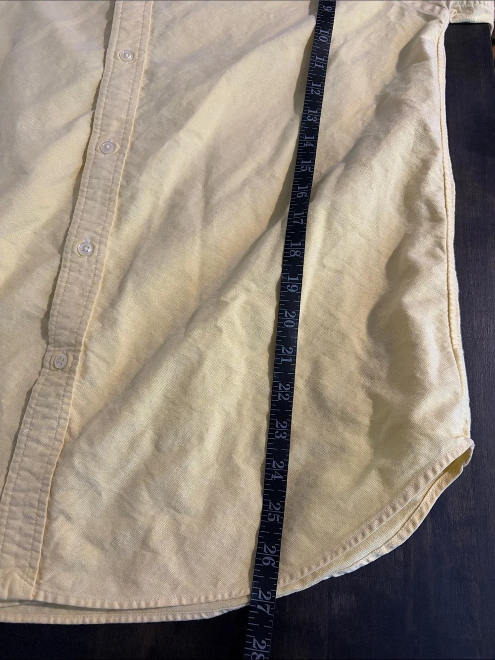 Ralph Lauren Butter Yellow Cotton Button Down Shirt Size 20 Preppy Classic